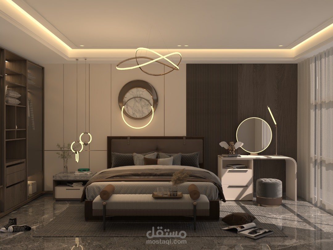 Modern master bedroom