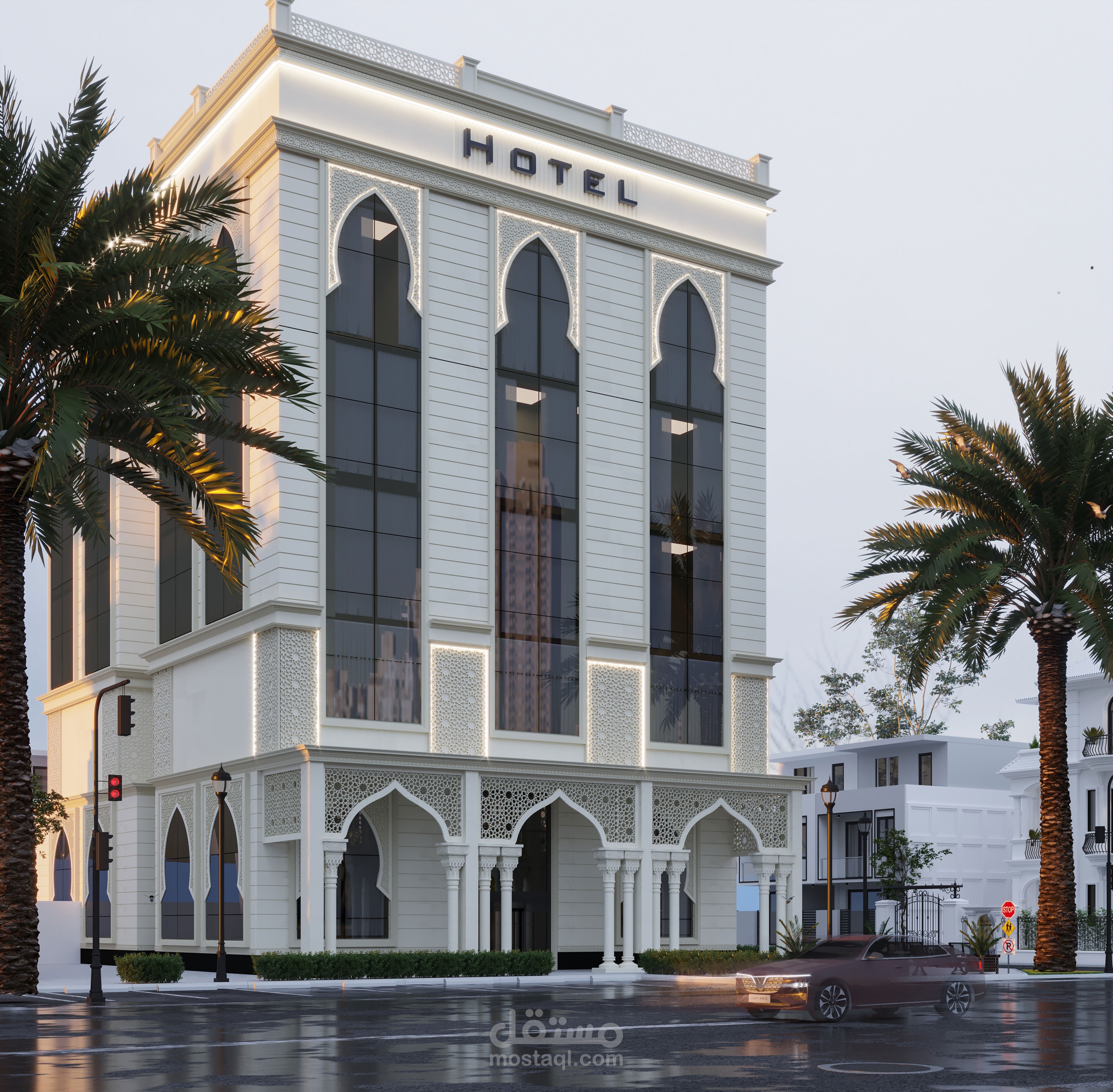 Exterior Hotel elevation - KSA