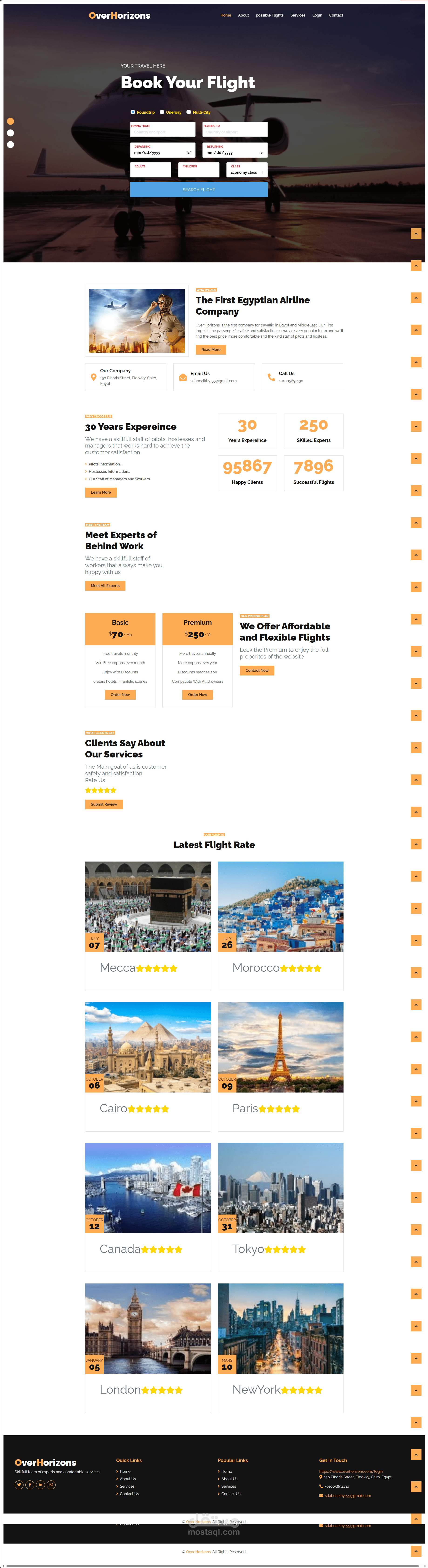 web project for plane reservation system