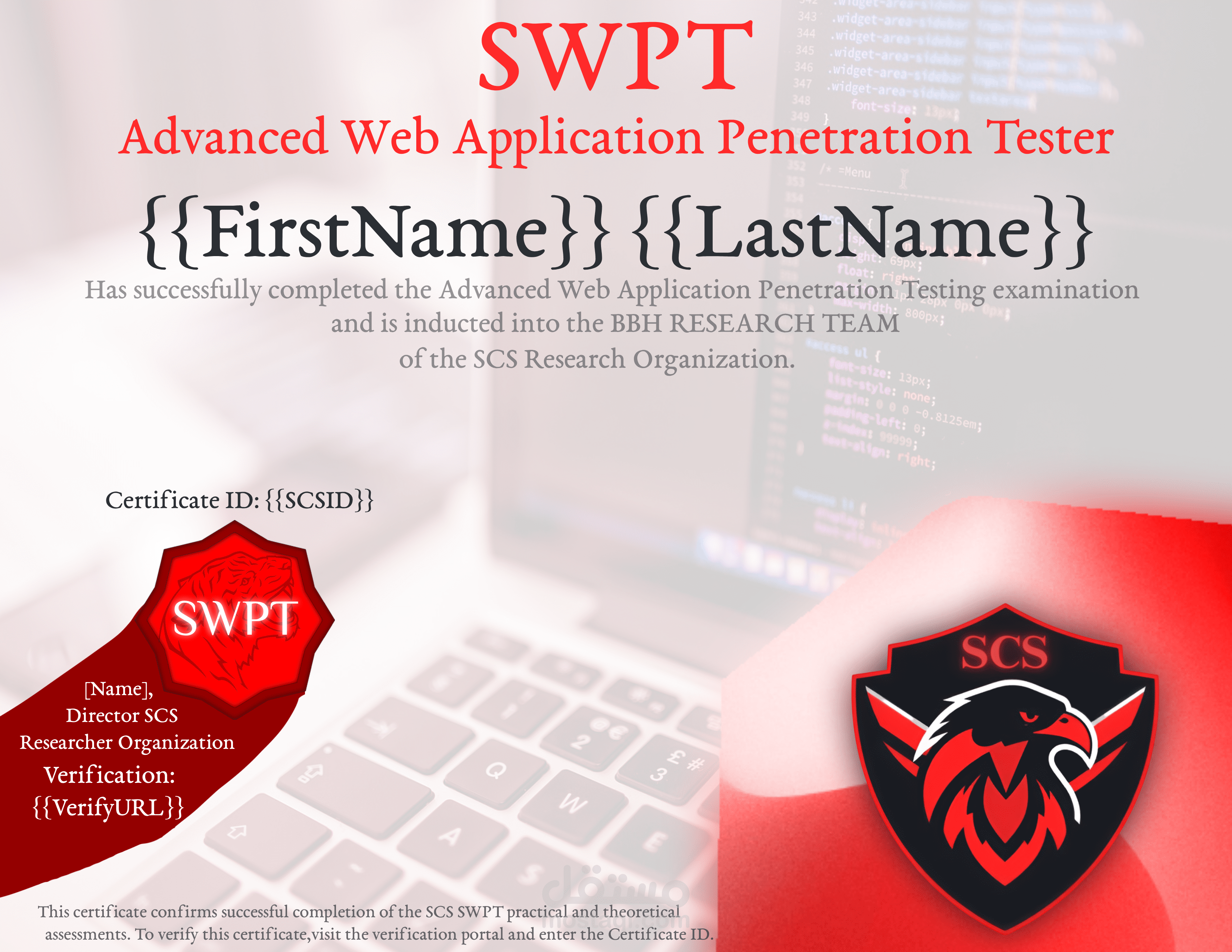 Certification Desgin