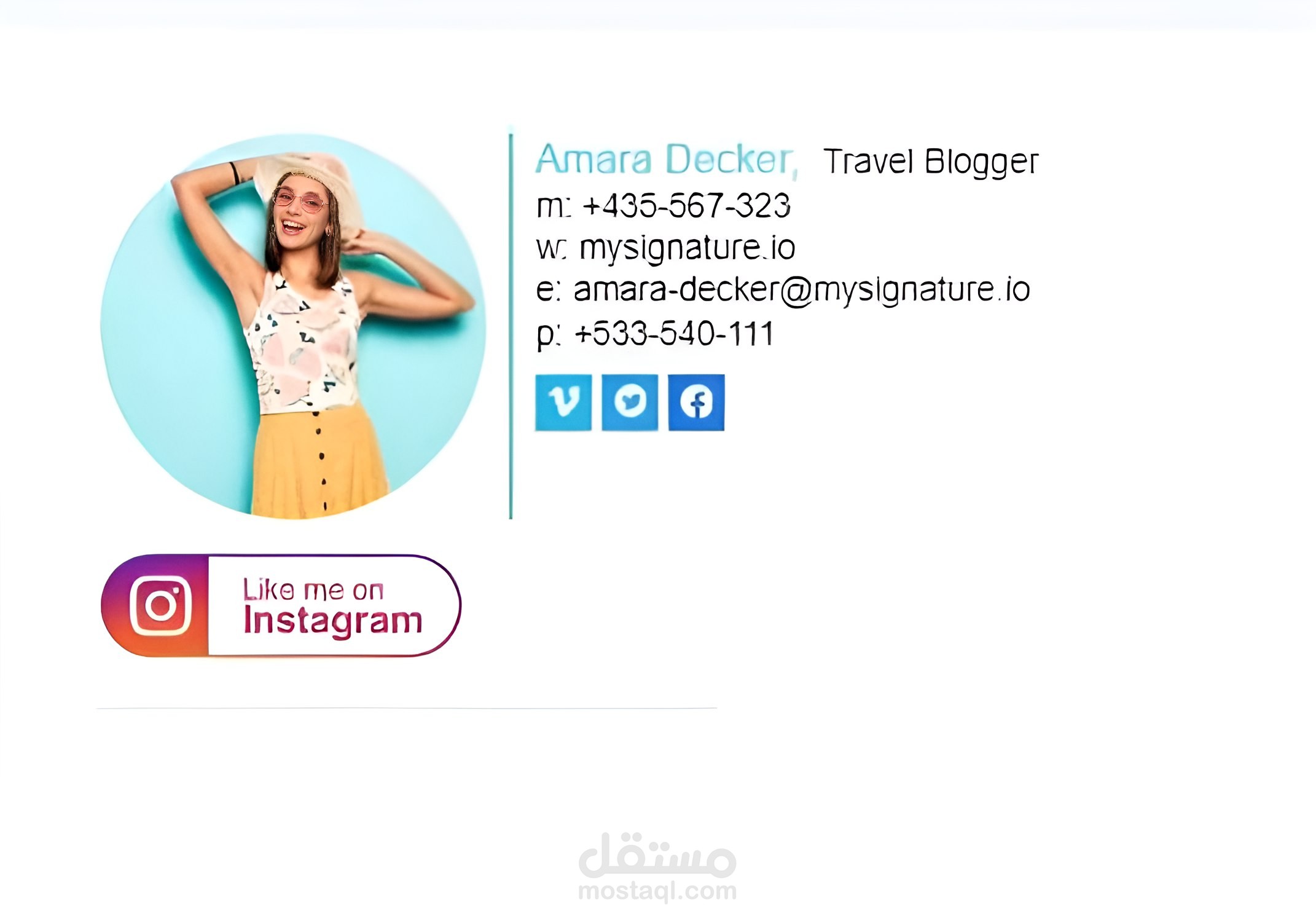 Create an email signature in our intuitive editor in minutes