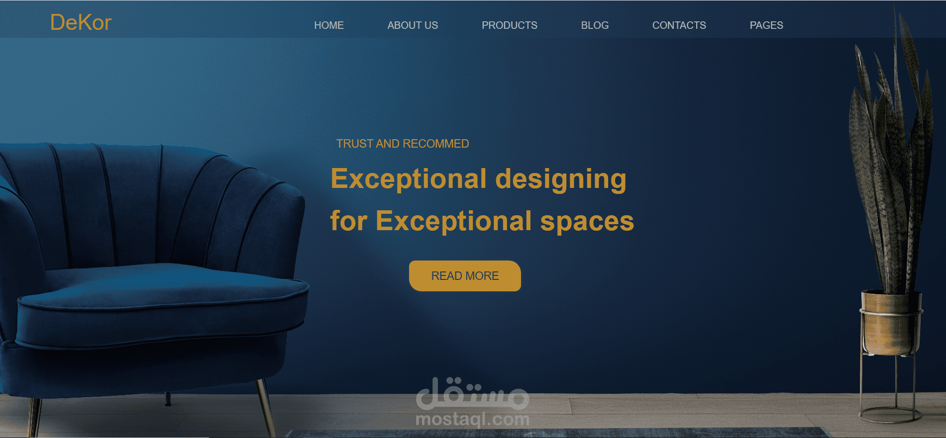 تطوير صفحة رئيسية مستجيبة