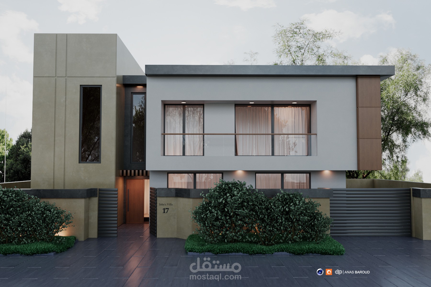 واجهة فيلا مودرن