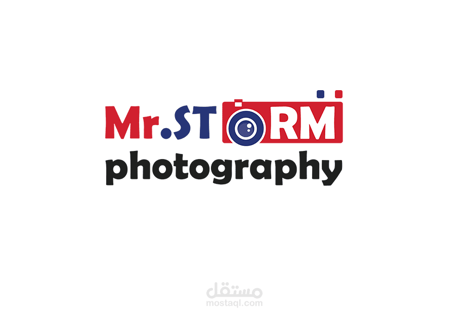 تصميم نسخة ثانية من شعار Mr.Storm Photography