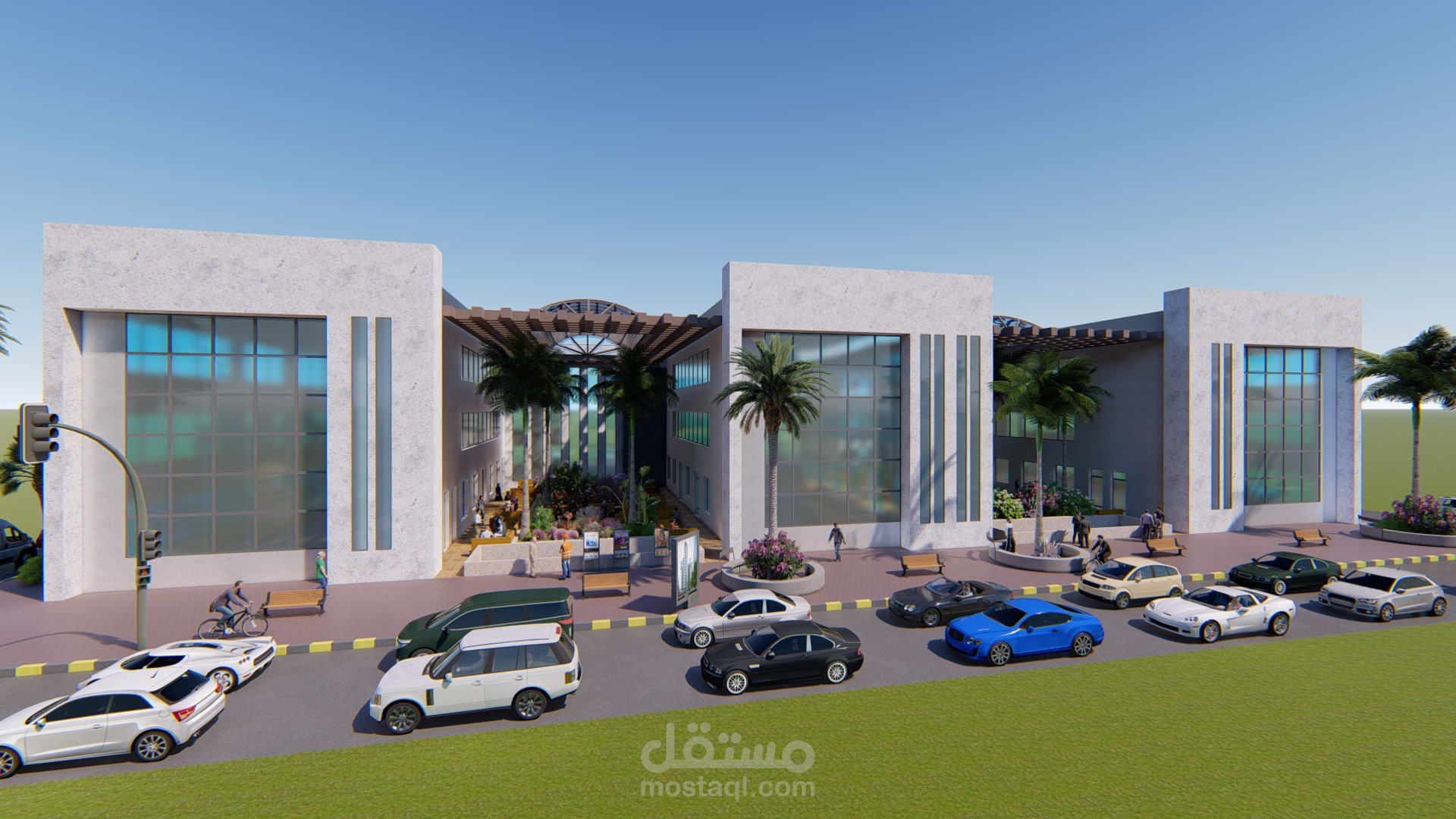 عمل مجسم ثلاثي الابعاد لمبنى تعليمي