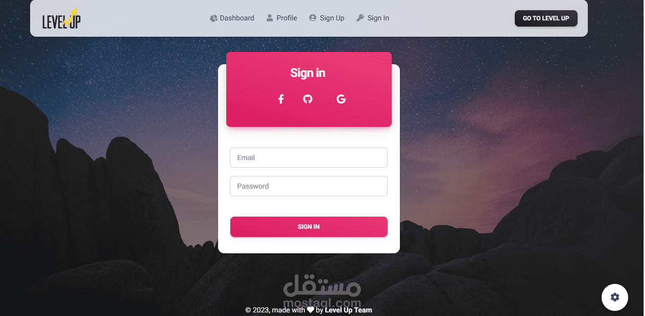 لوحه تحكم لاداره منصه عرض كورسات و اختبارات