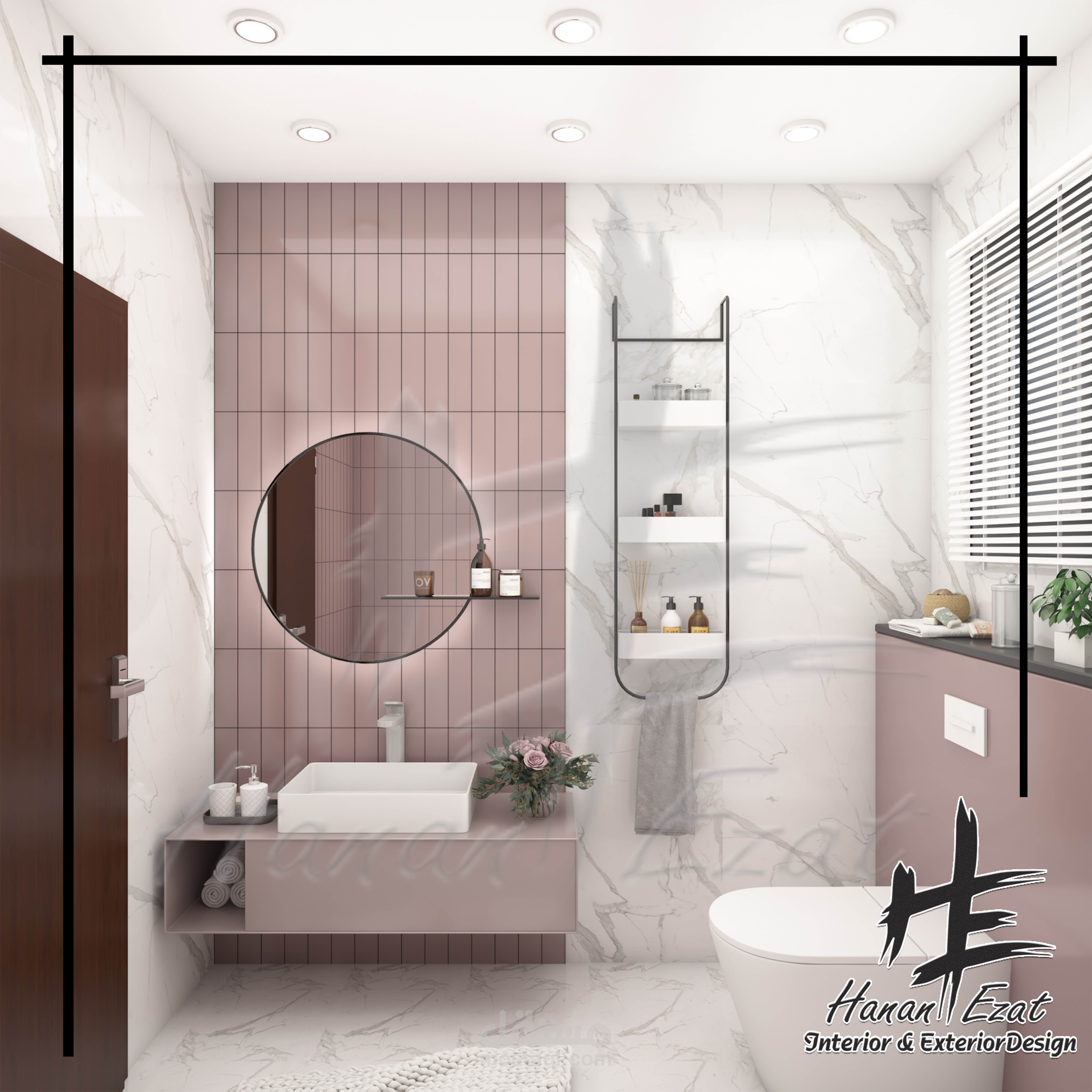 تصميم حمام مودرن