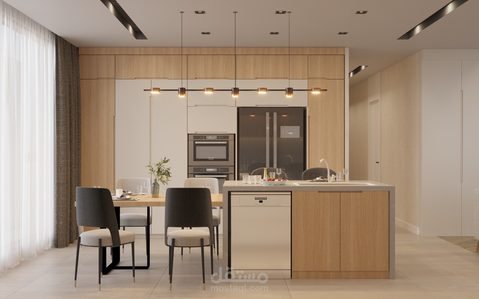 تصميم فيلا بطابع ريفي
