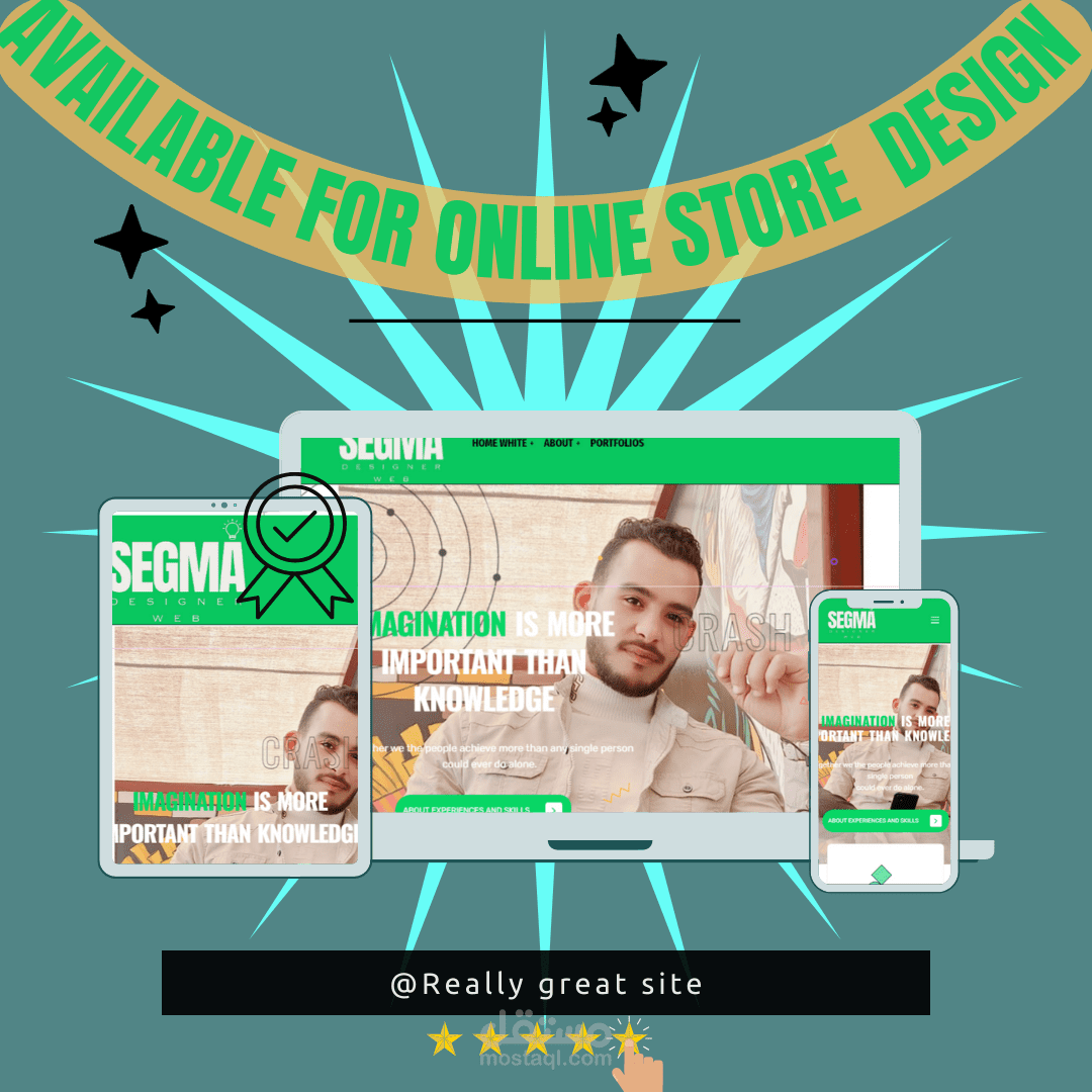 Designing my website and a gallery of my personal works