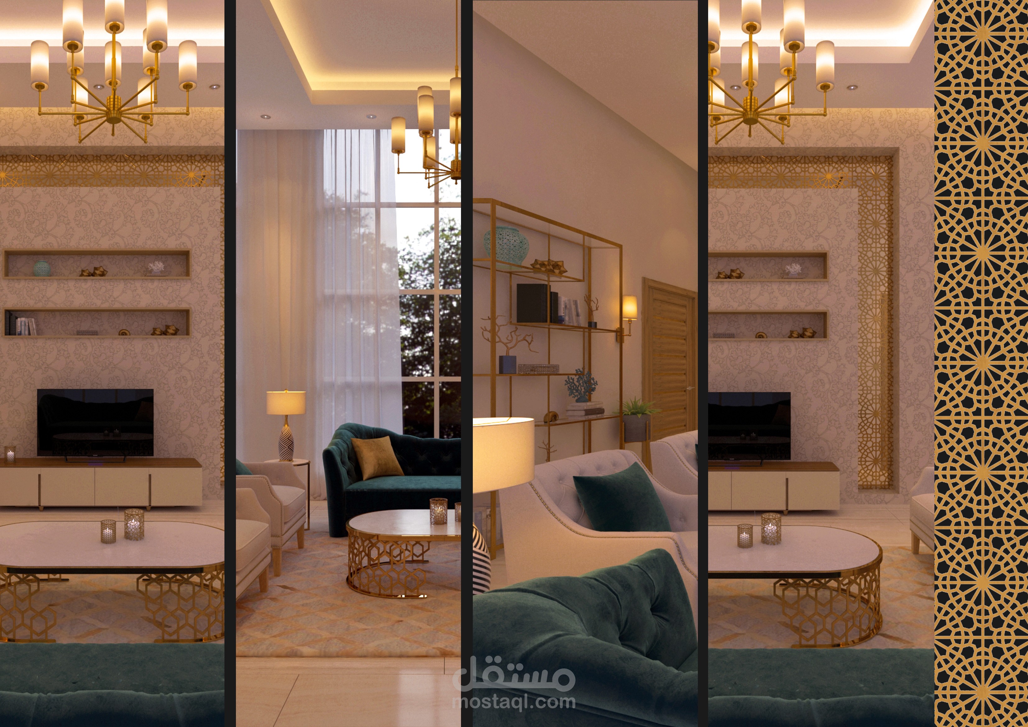 تصميم صالة معيشة