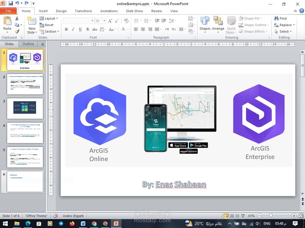 تصميم وتنسيق عروض تقديميةpower point