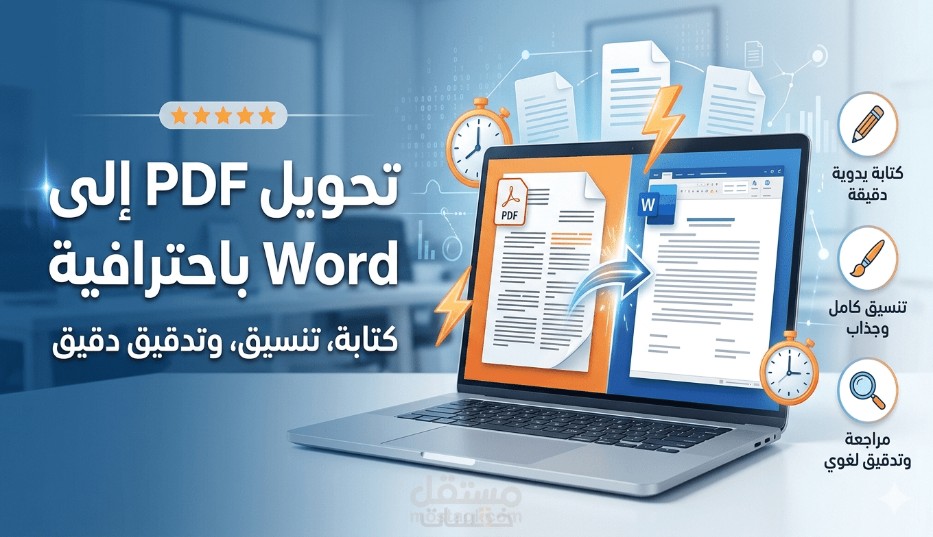 تحويل PDF إلى Word يدوياً وتنسيقه باحترافية (بدون أخطاء)