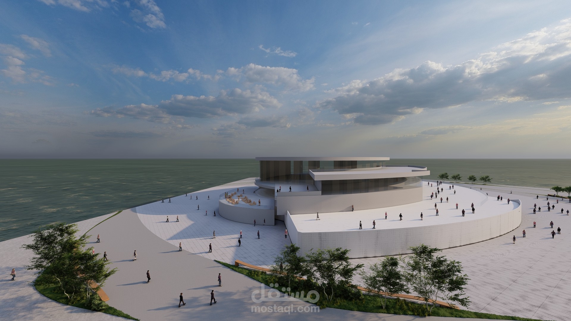 مشروع تخرجي بناء مركب ترفيهي خاث بالأنشطة المائية