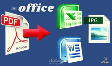 عينة عمل مشروع إدخال بيانات باستخدام إكسل