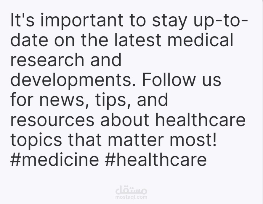 Medical thread on twitter