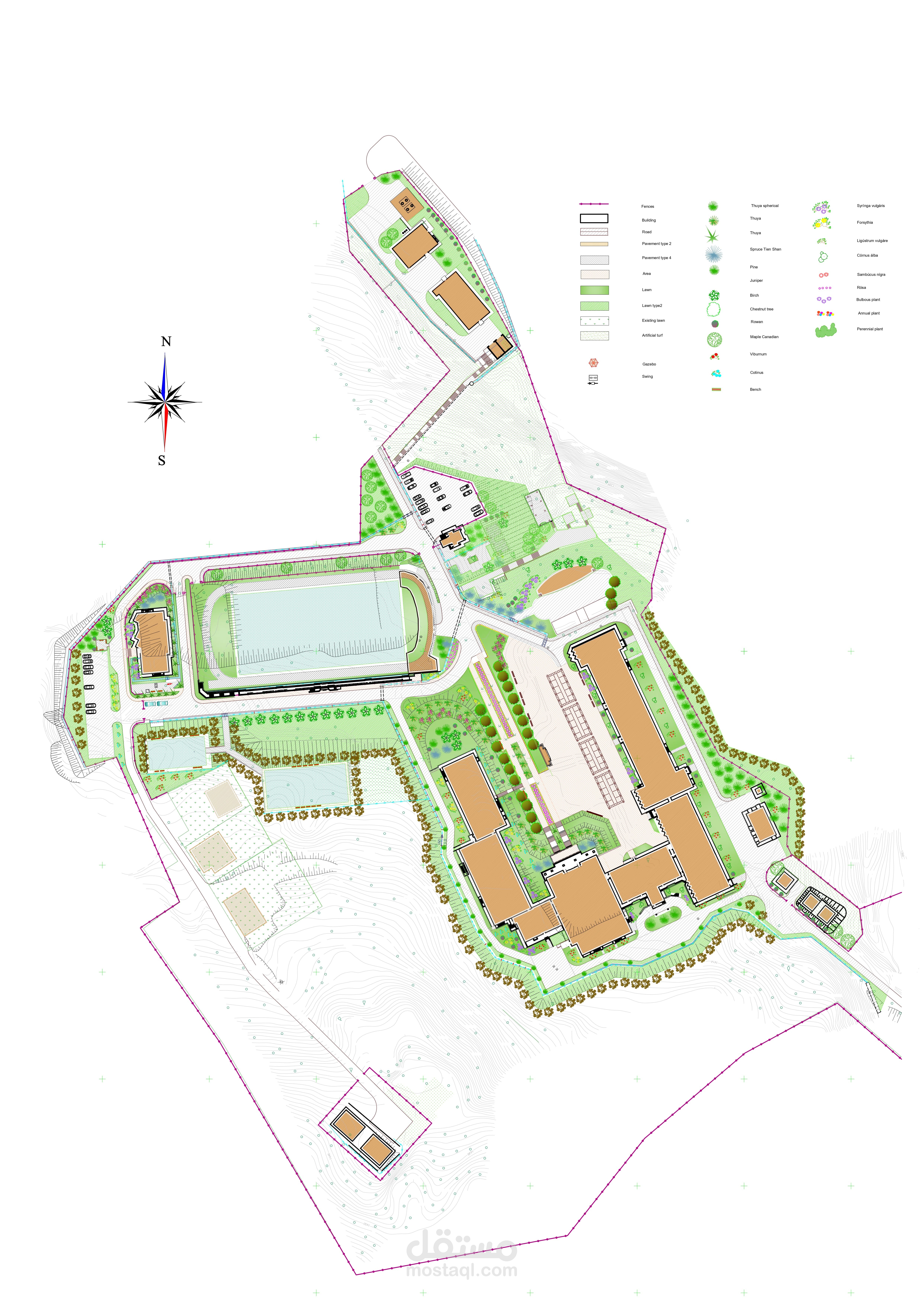 مدرسة مستدامة – تصميم معماري ولاندسكيب مستدام