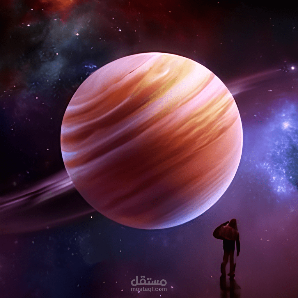 تصميم لكواكب مع دمج الاشخاص