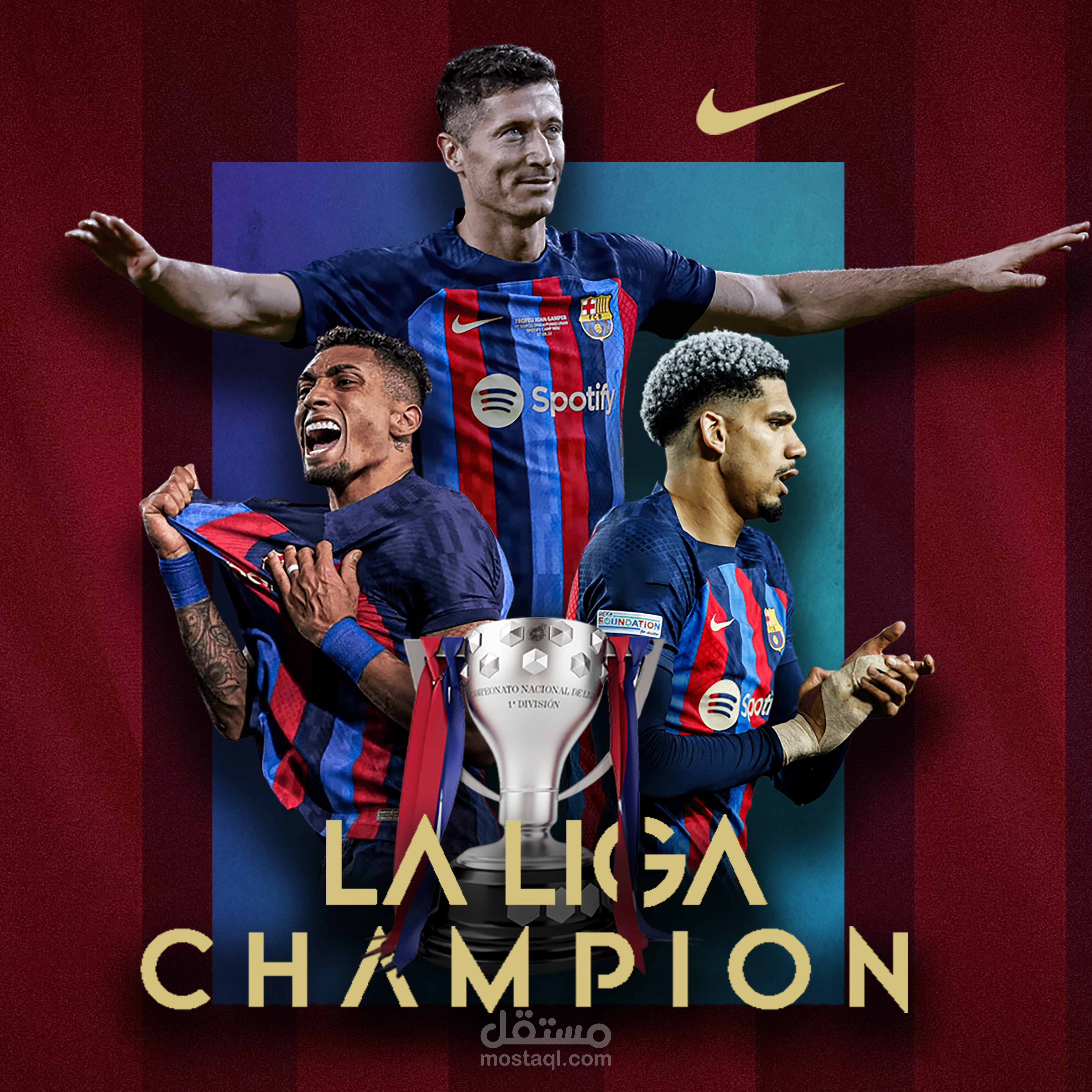 تصميم سوشيال ميديا لنادي برشلونه