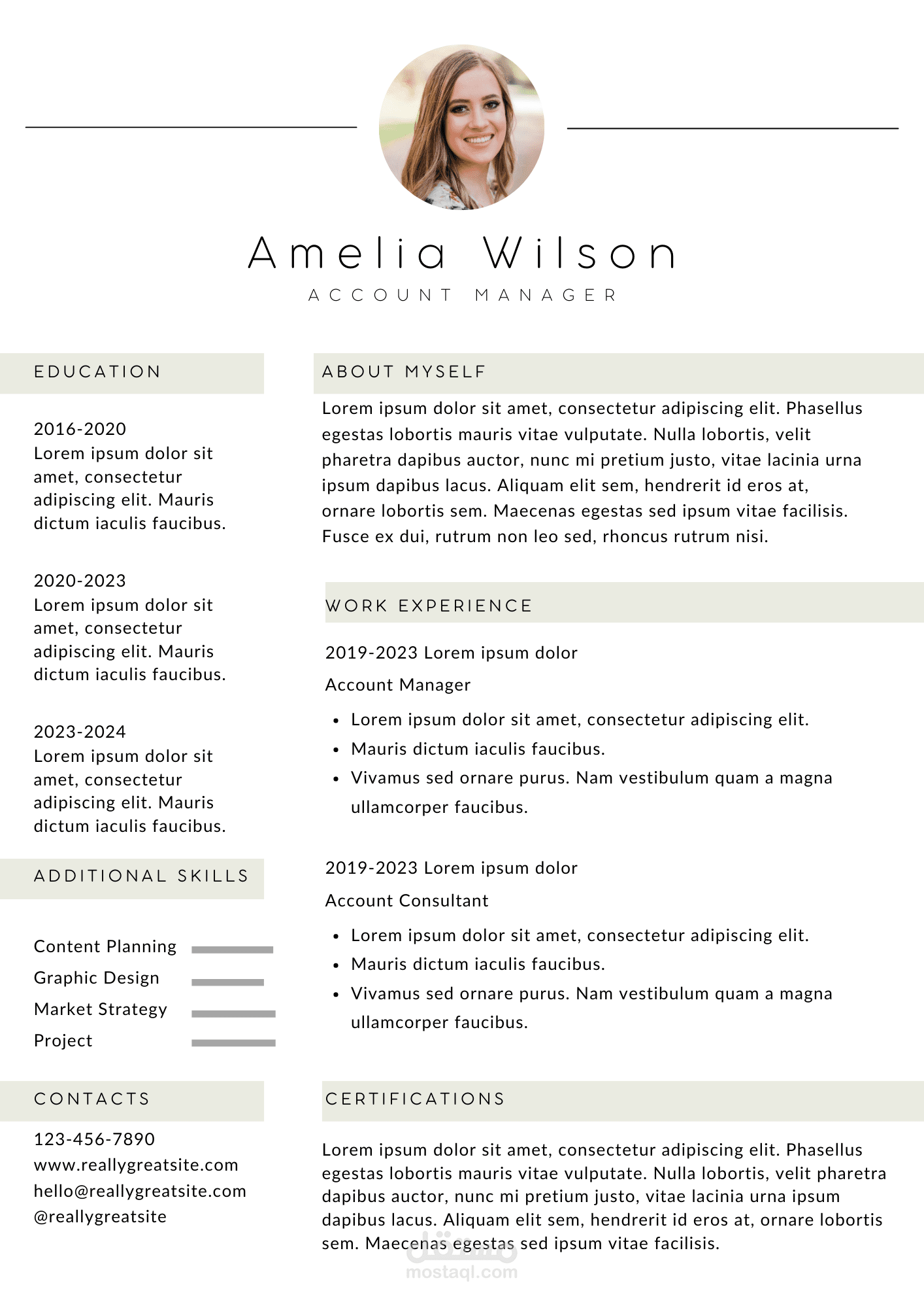 تصميم سيره ذاتيه لمدير مالي