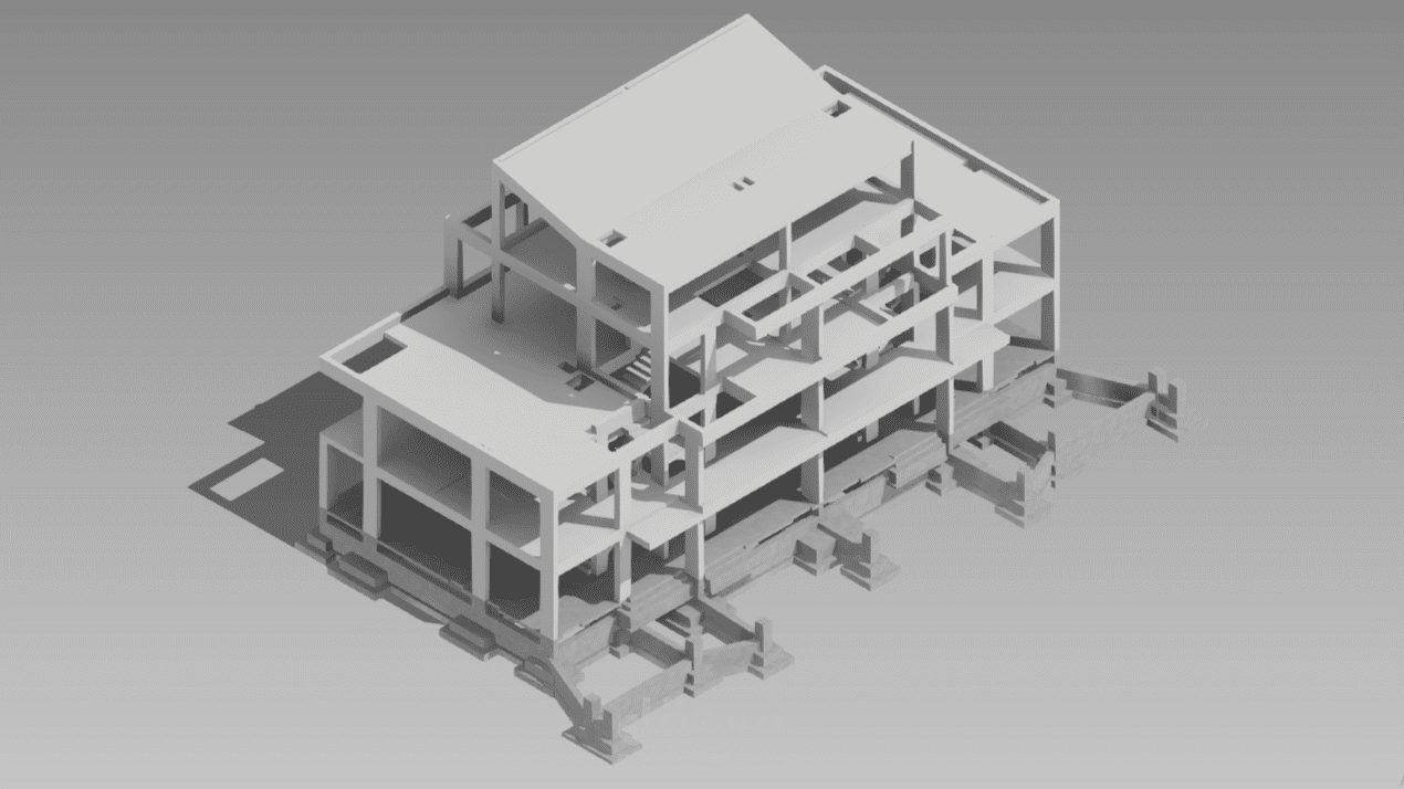 تصميم نموذج إنشائي ثلاثي الأبعاد لمشروع فيلا باستخدام Revit وتحليل زمني وبياني باستخدام Primavera وPower BI