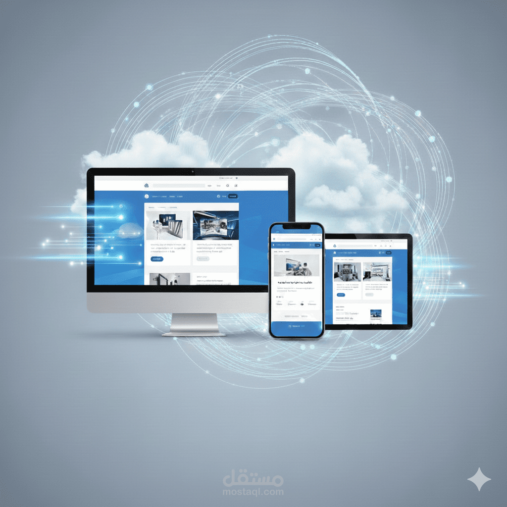 تطوير موقع تعريفي عصري (Landing Page) سريع جداً وبدون تكاليف استضافة سنوية