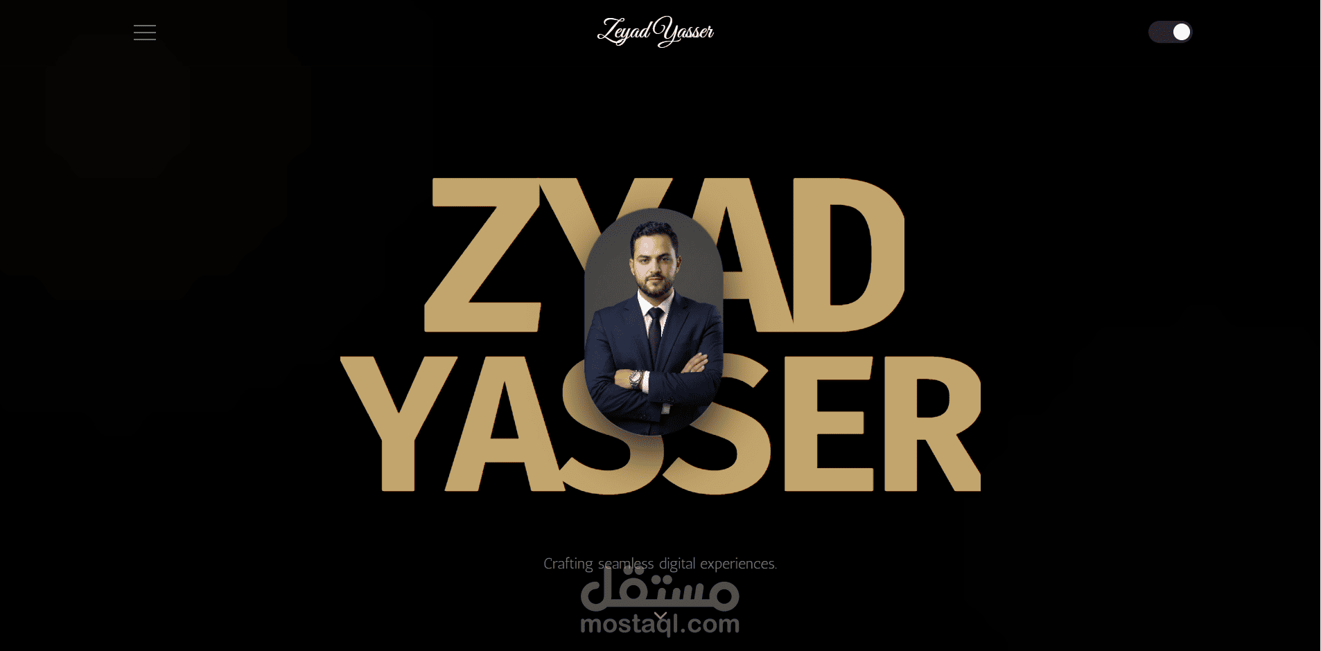 موقع شخصي احترافي