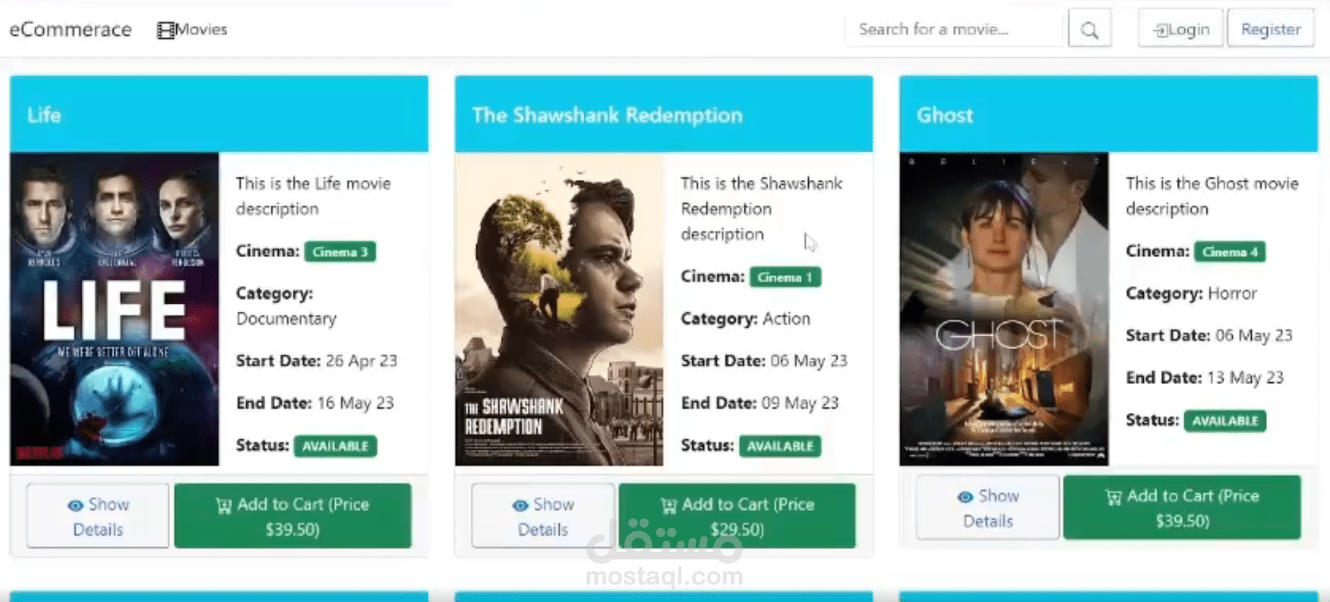 E-Commerce(tickets)