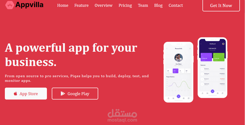 موقع تعريفي لشركه