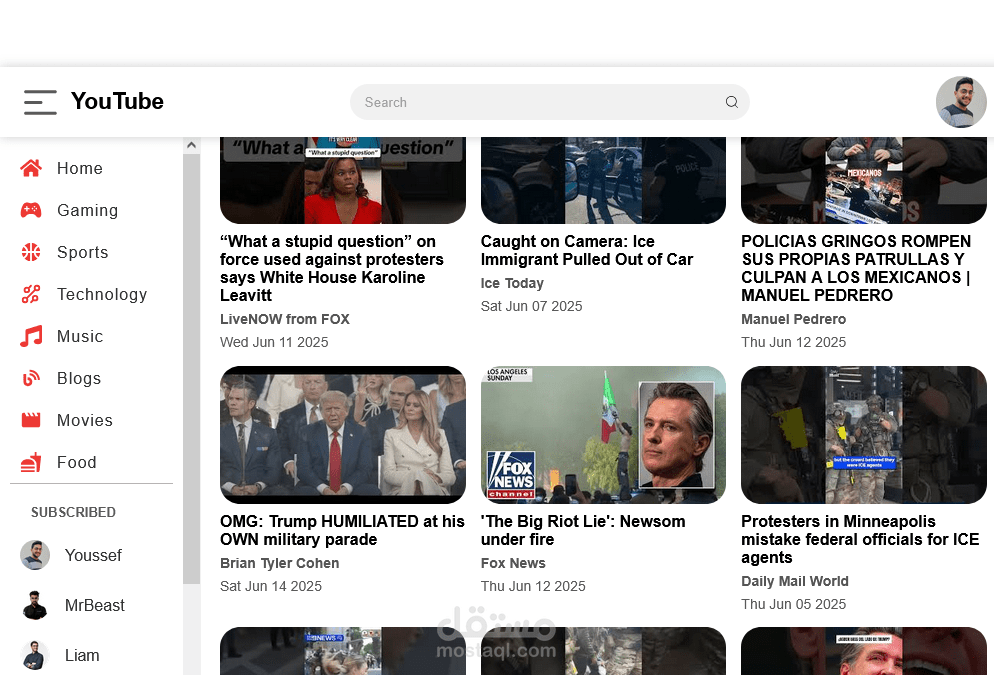 YouTube Clone