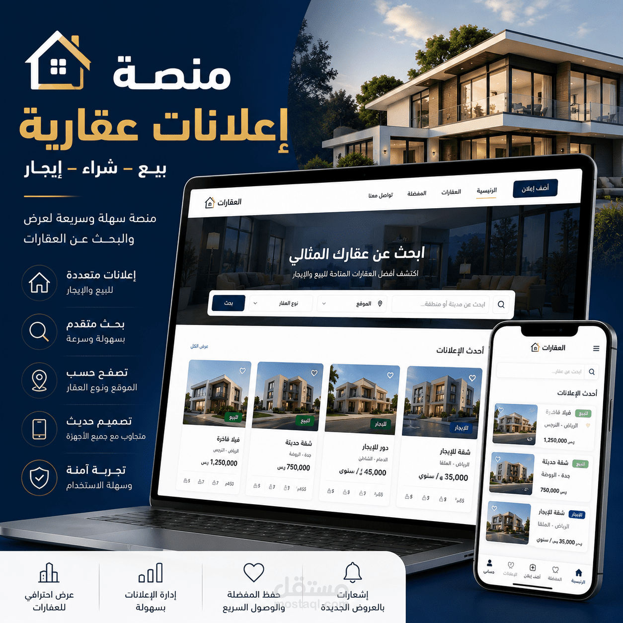 منصة إعلانات عقارية