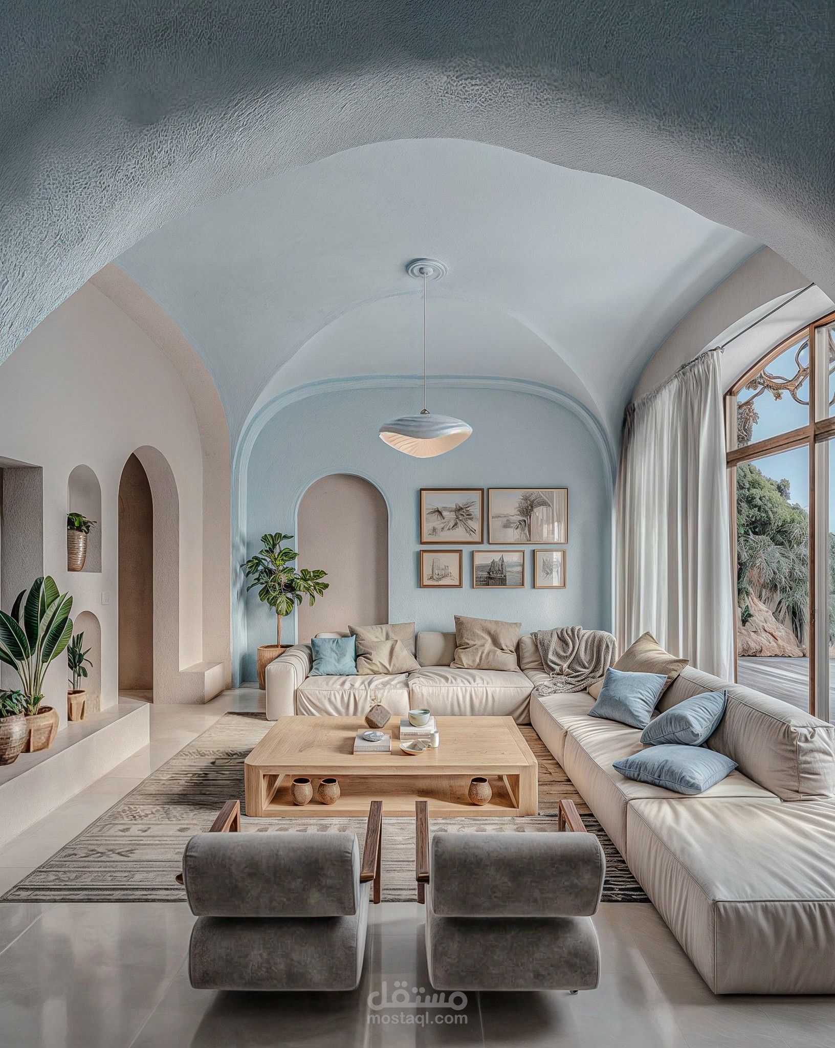 Modern Mediterranean livingroom