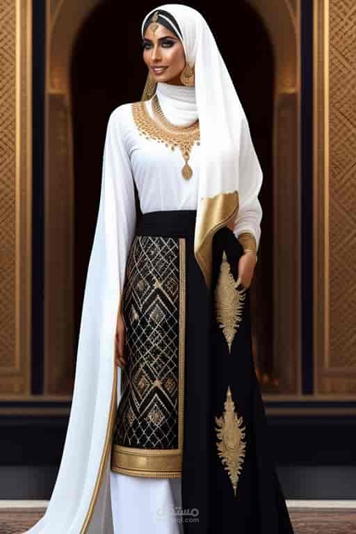 افكار لتصميم عبايات جميلة ورائعة ذات مظهر مختلف