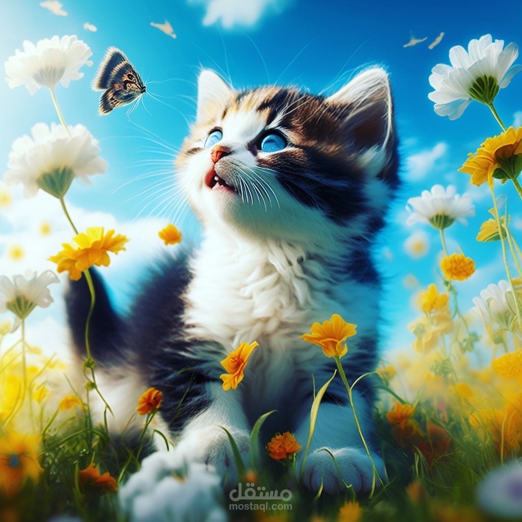 3D  جرافيك صور لقطط متنوعه