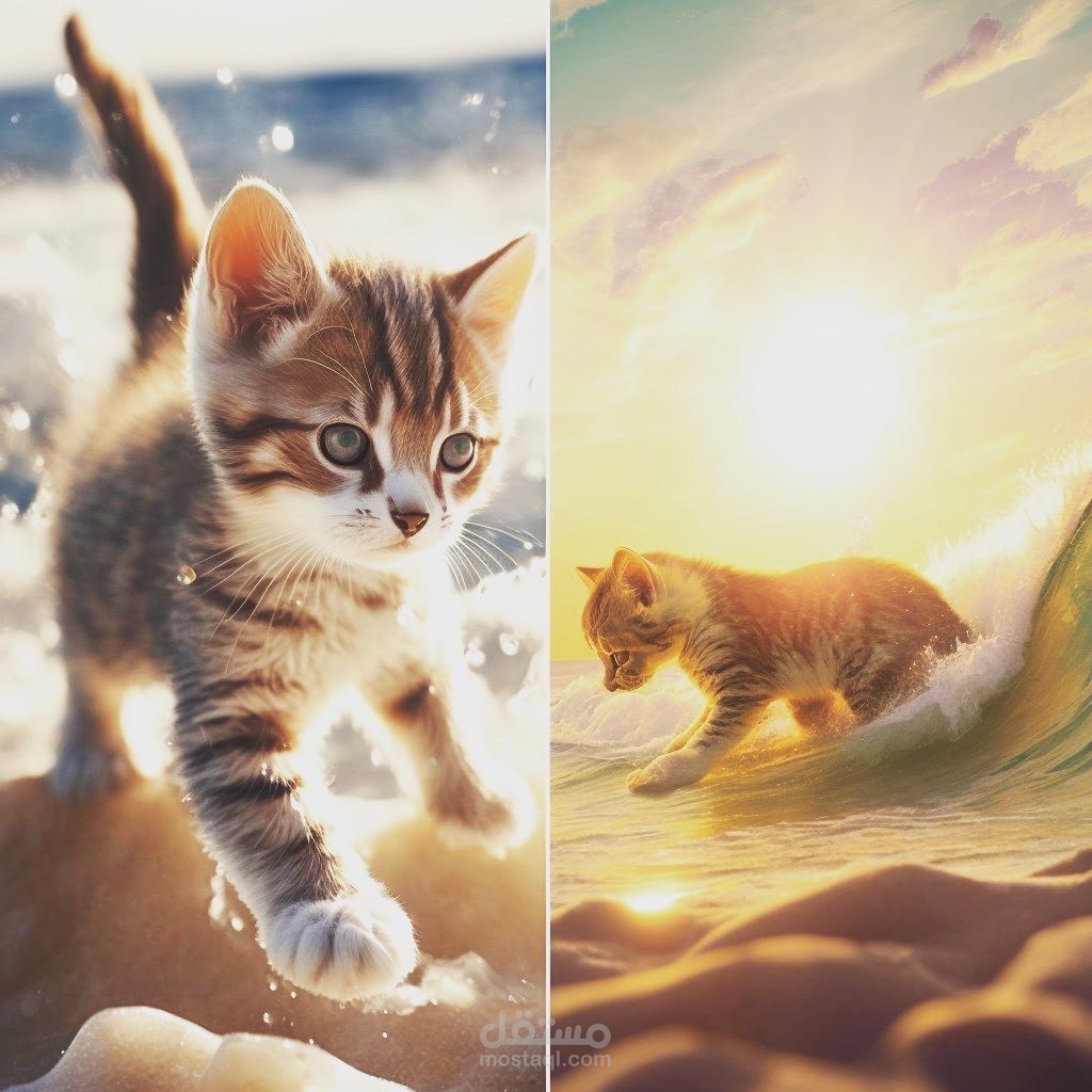 3D جرافيك لقطط