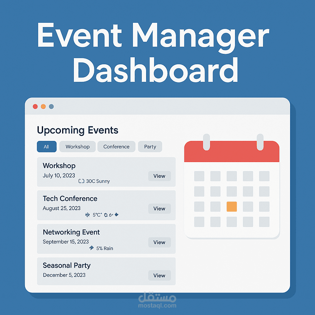 Smart Event Management Dashboard