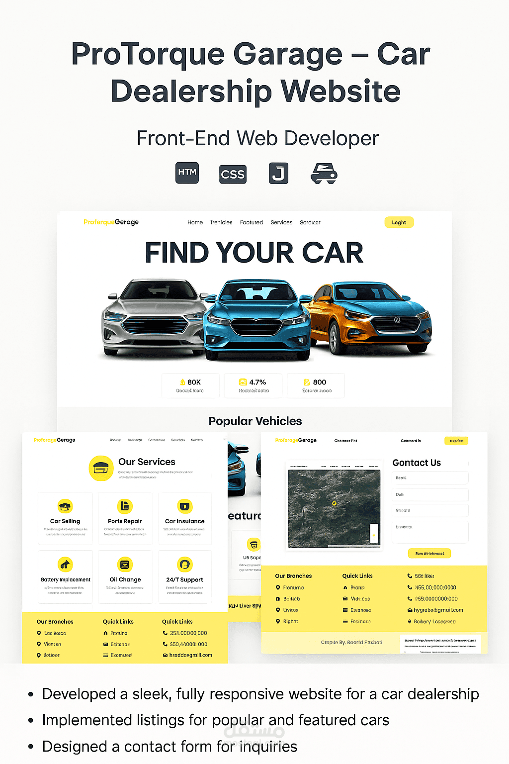 ProTorque Garage – Automotive Website