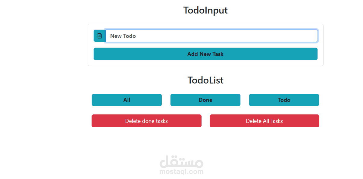 موقع Angular لقائمة المهام الواجبة