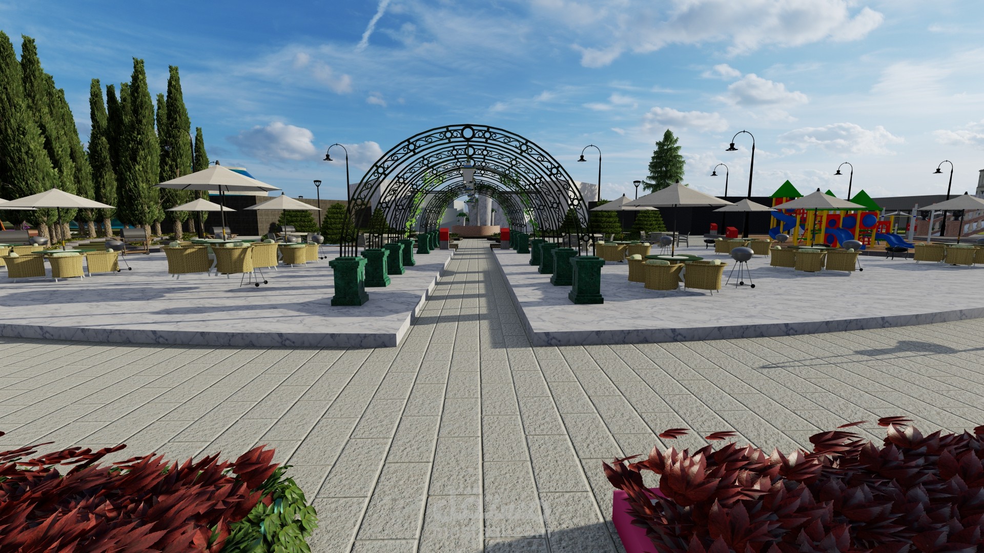 تصميم حديقة