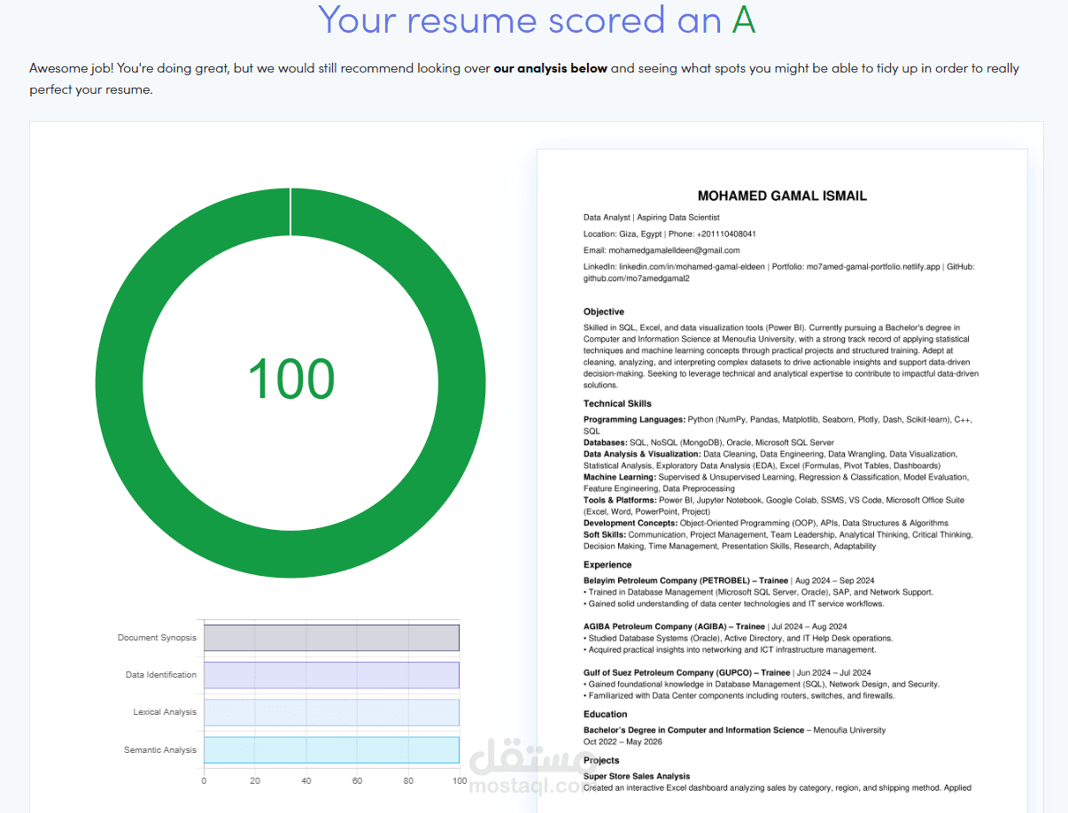 عمل cv احترافي مطابق لنظام (ATS)