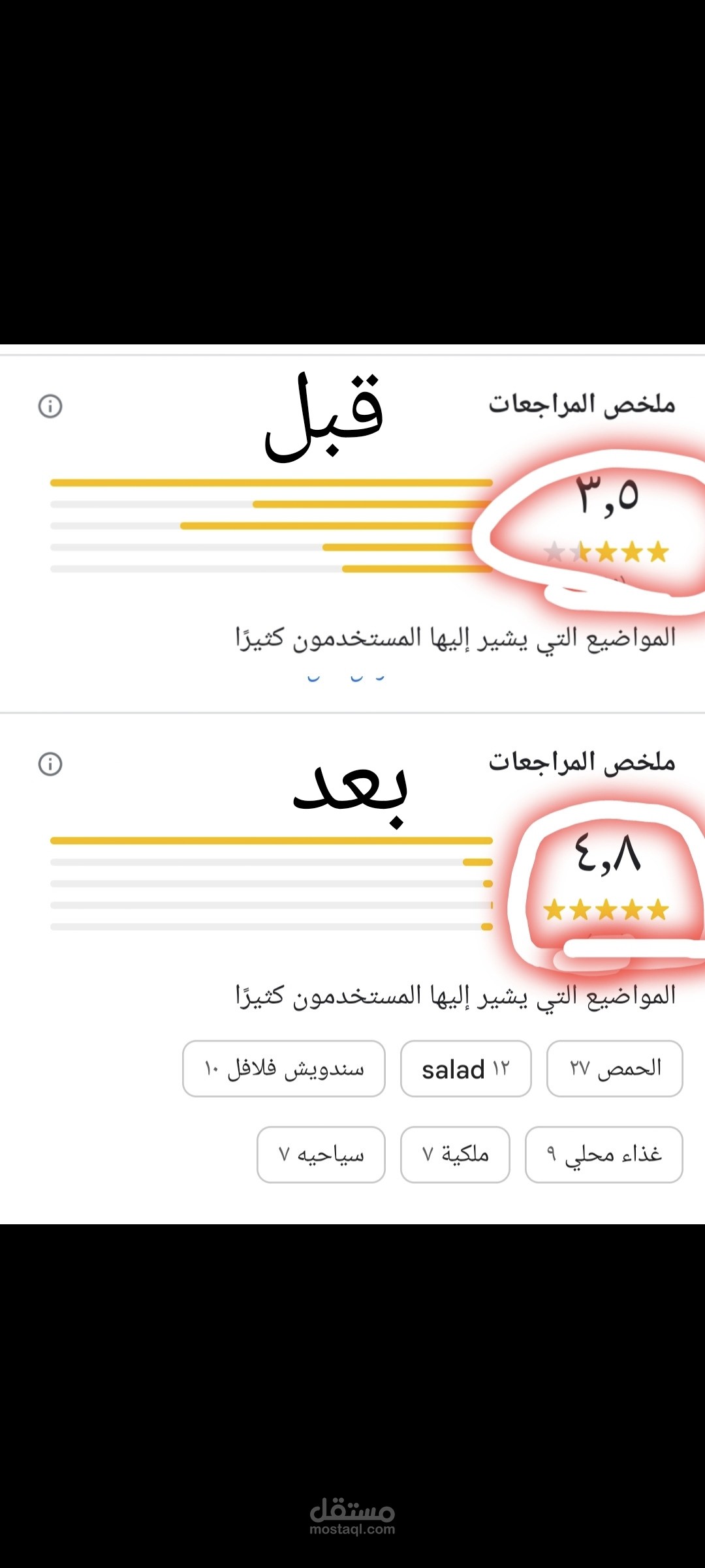 حذف تعليقات خرائط جوجل ورفع التقييم