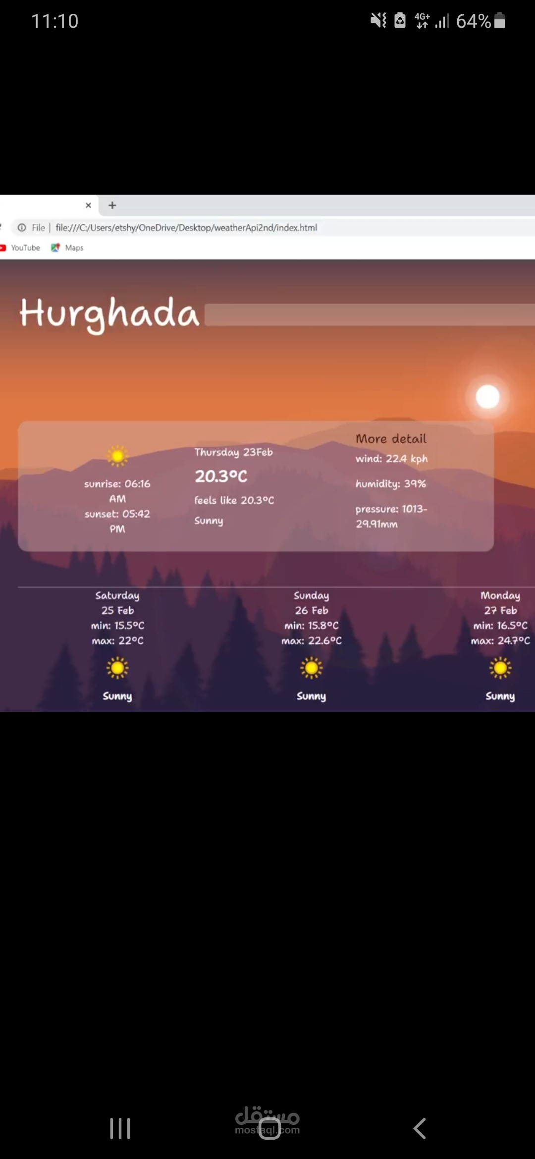 Weather website