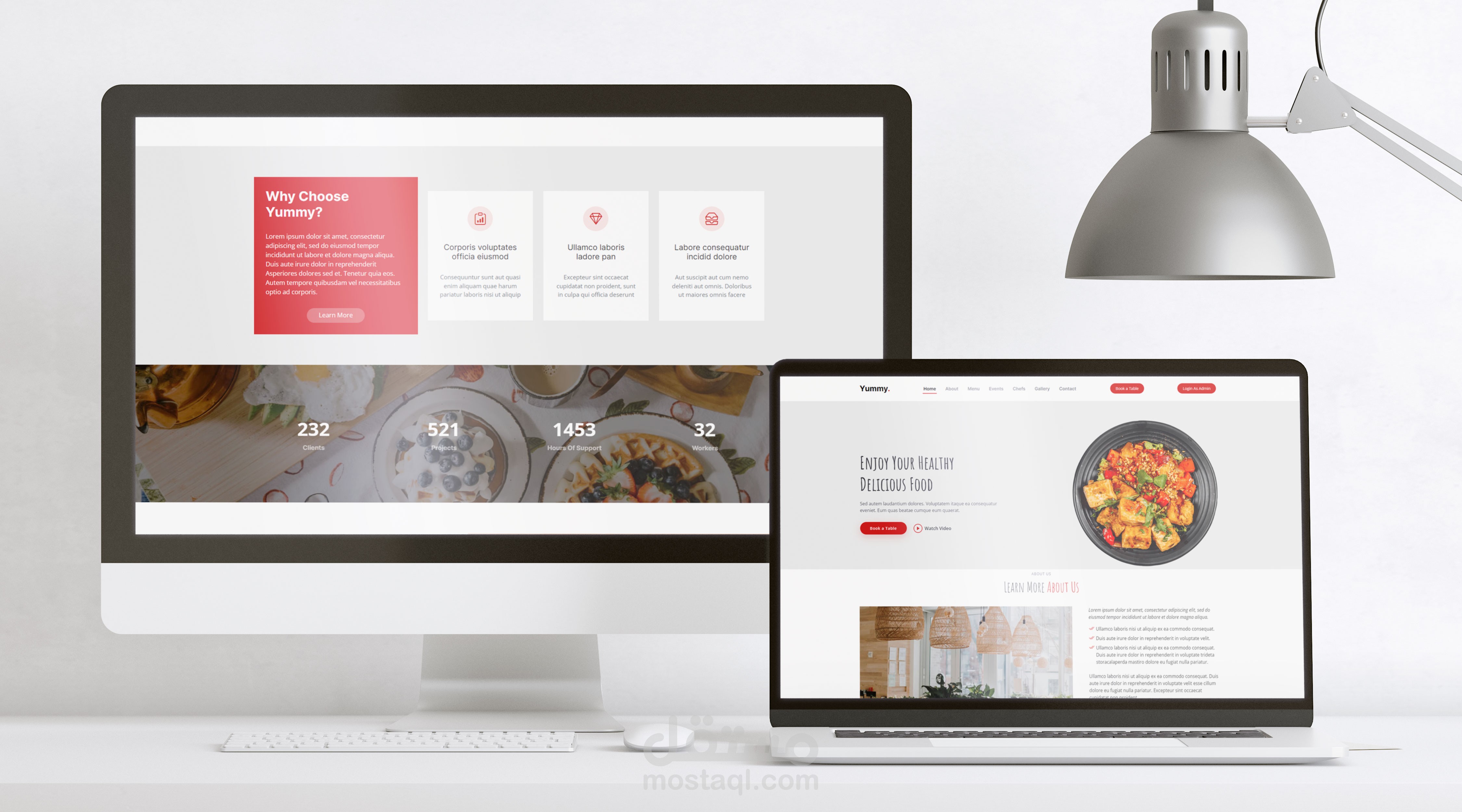 Yummy restaurant - Front End \ صفحة هبوط لمطعم يامي