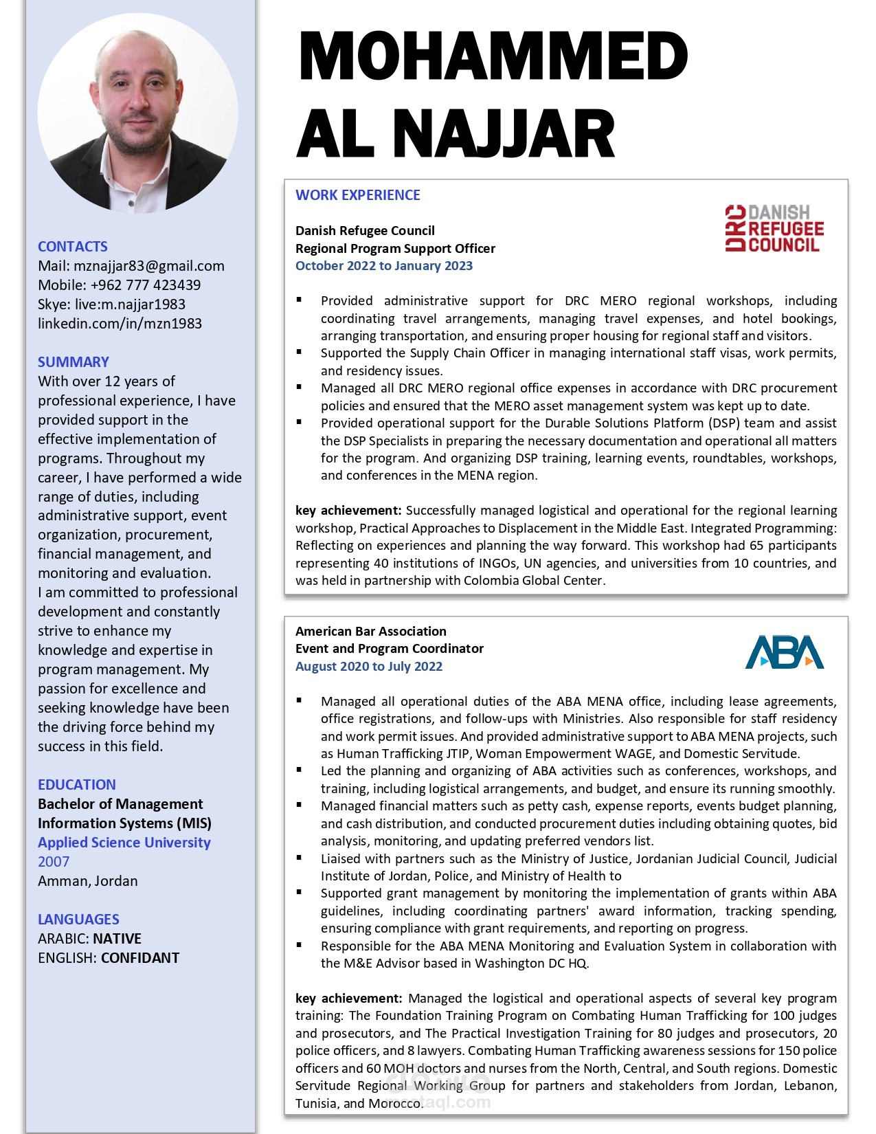 Event and Program Coordinator