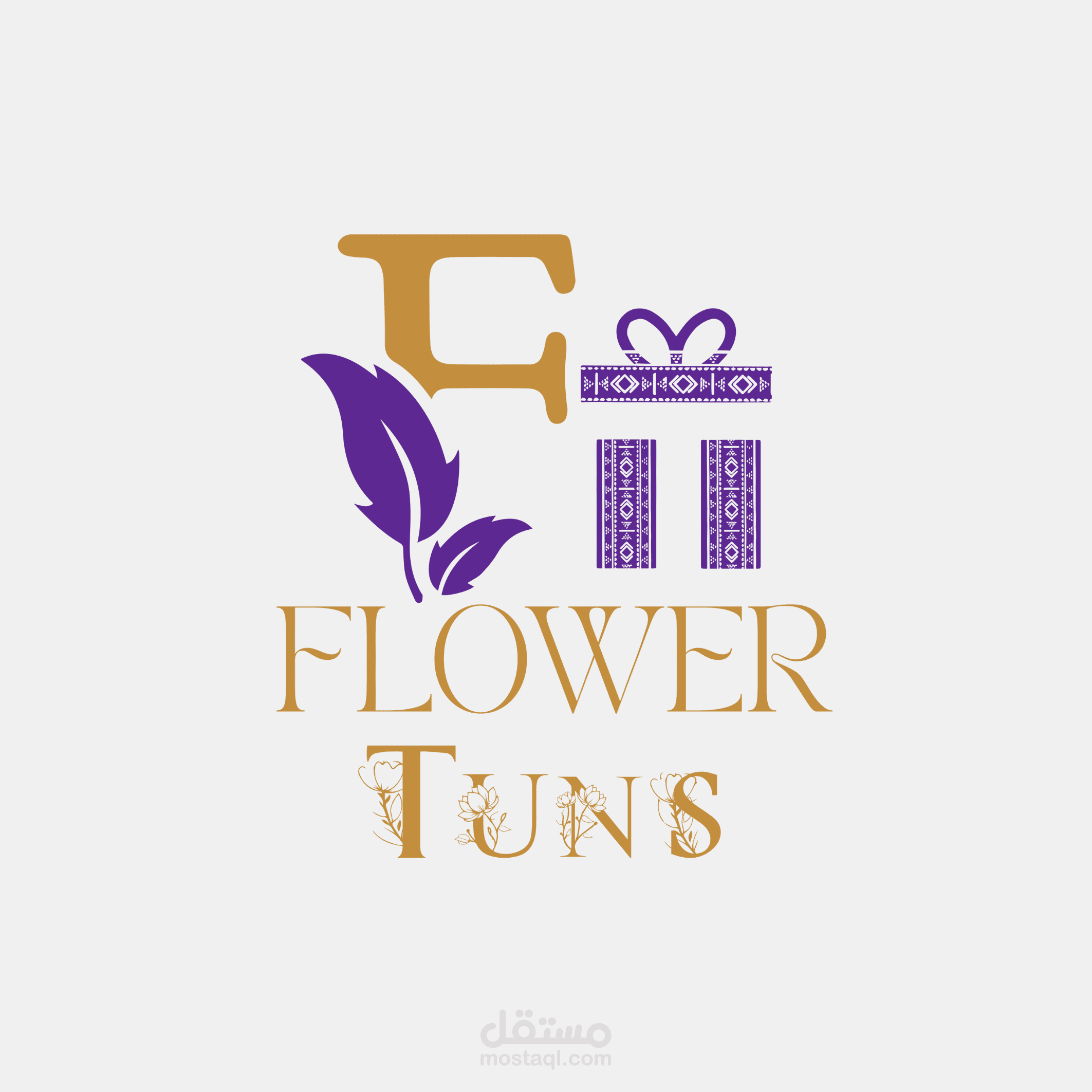 تصميم لوجو وهوية بصرية لمشروع Flower tuns