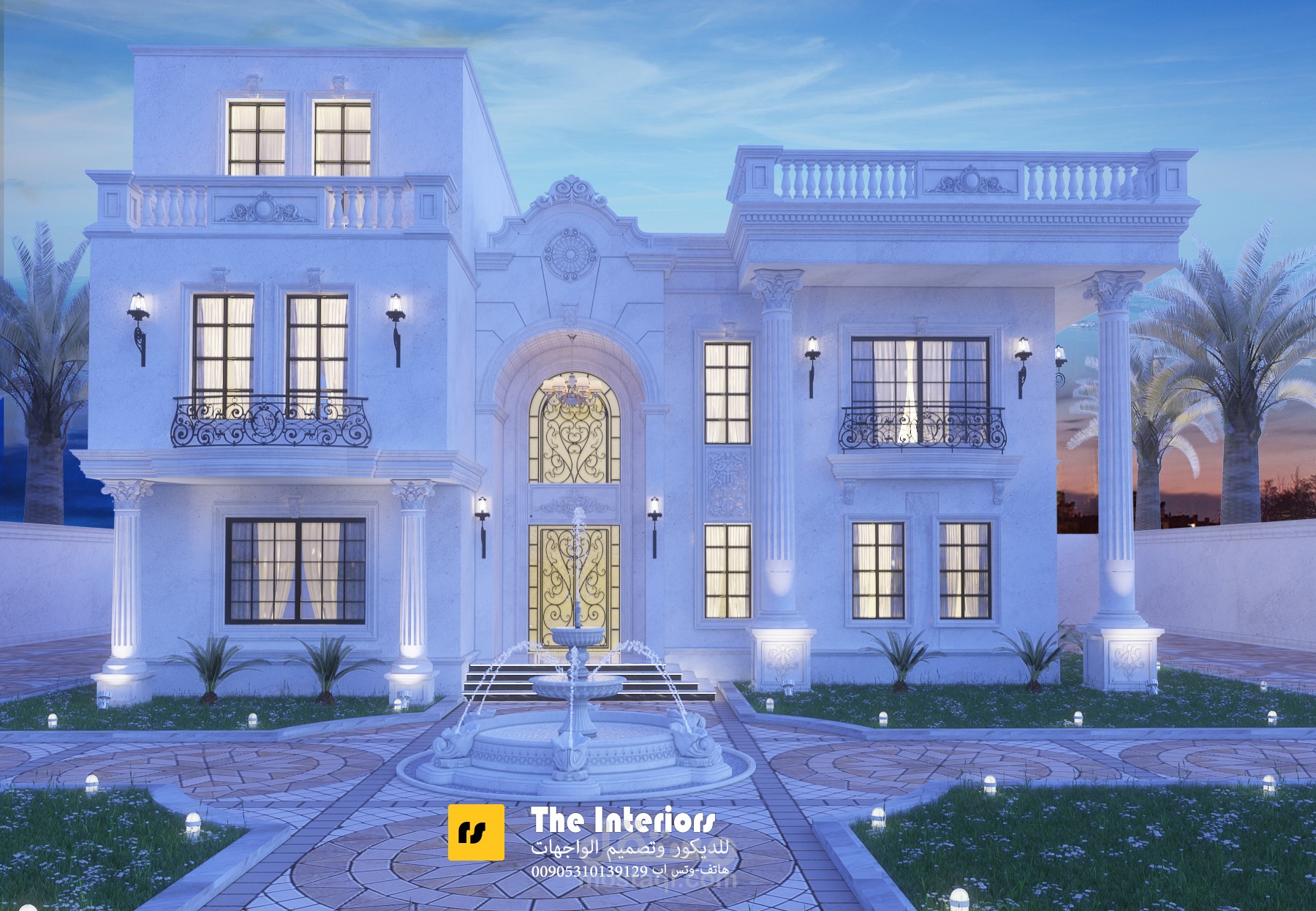 تصميم قصر في الرياض