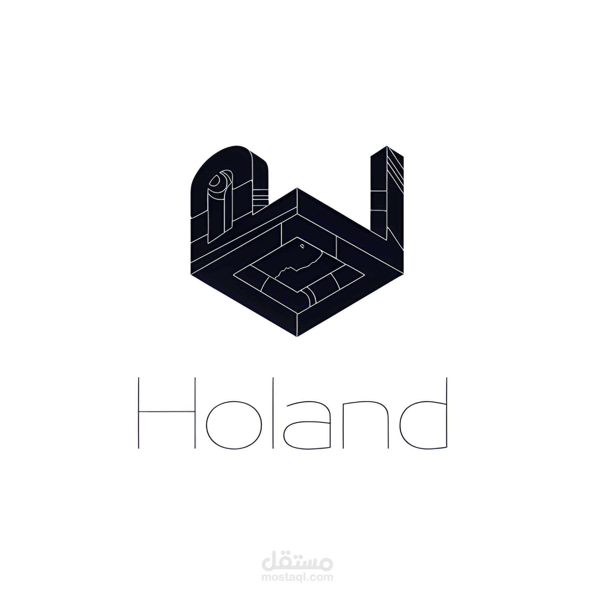 Holand architecture تصميم لوجو برسوم متحركه