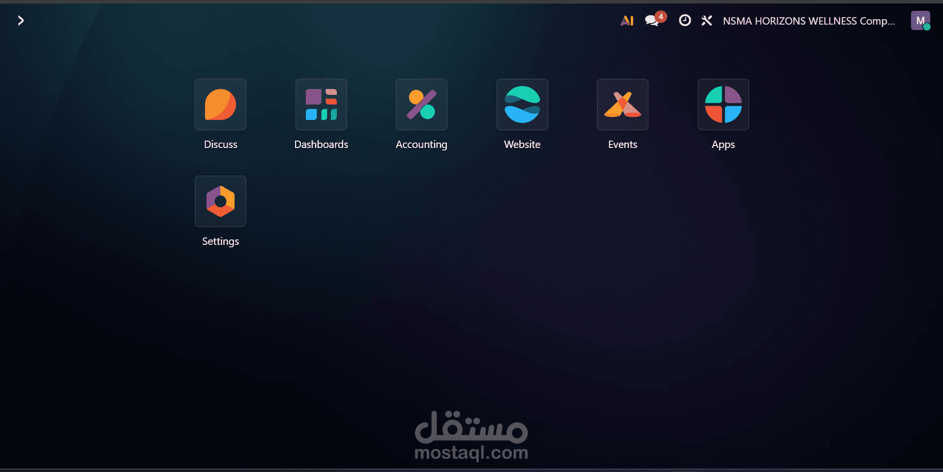 تخصيص وتطوير نظام Odoo ERP المتكامل لشركة (Nama Wellness)