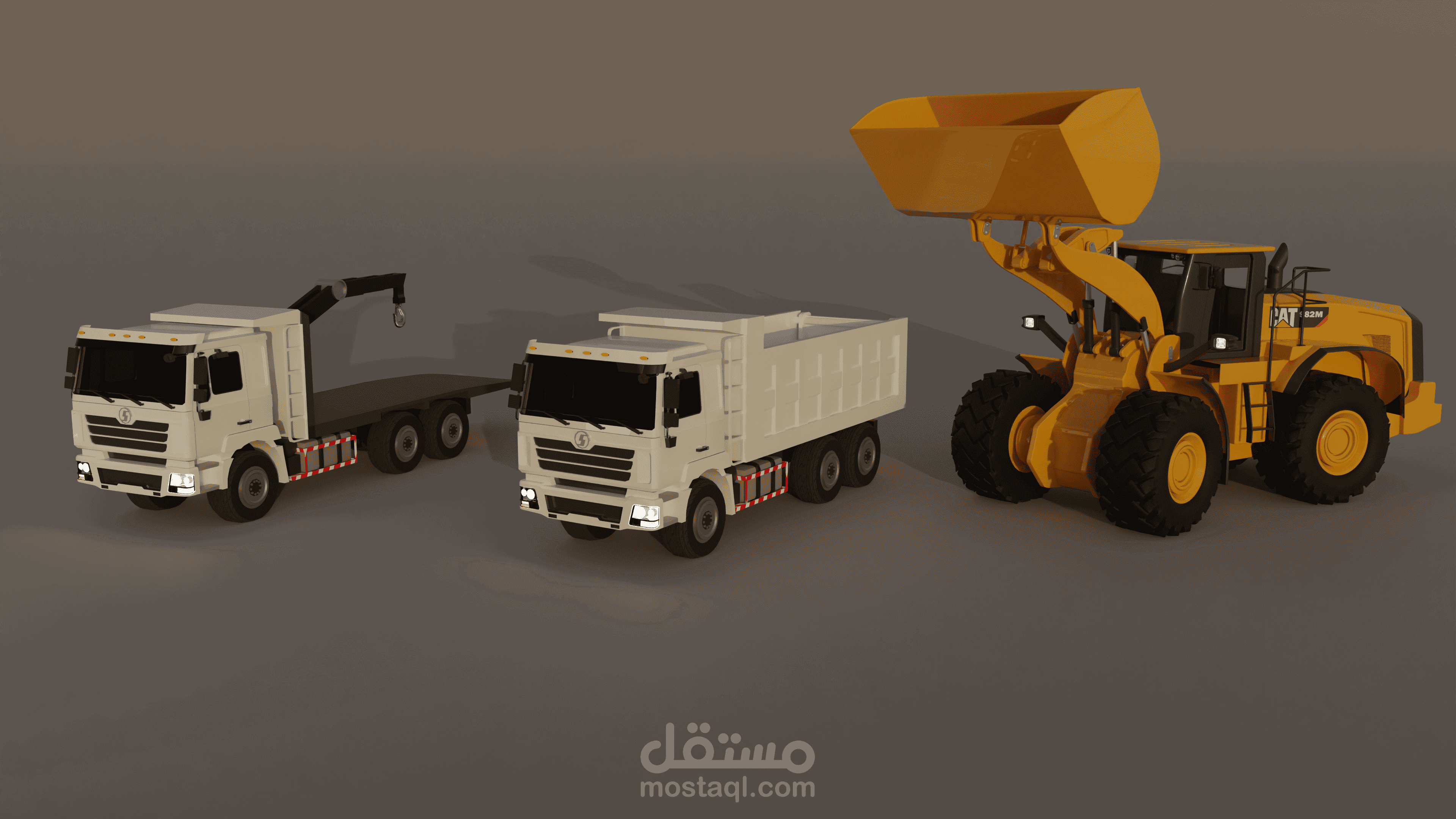 تصميم مختلف المعدات الثقيلة