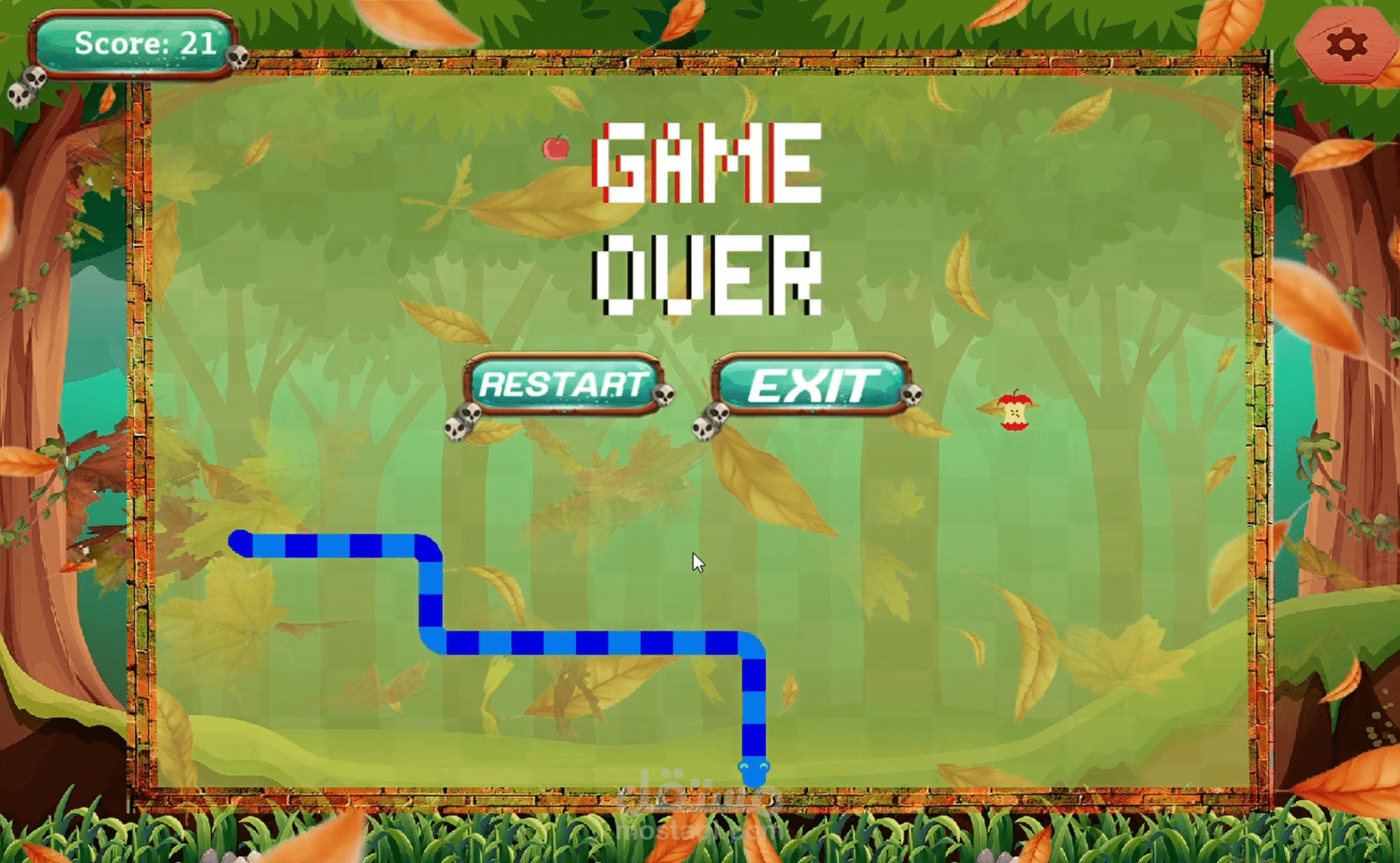 لعبة Snake بواجهة رسومية باستخدام C++ و SFML