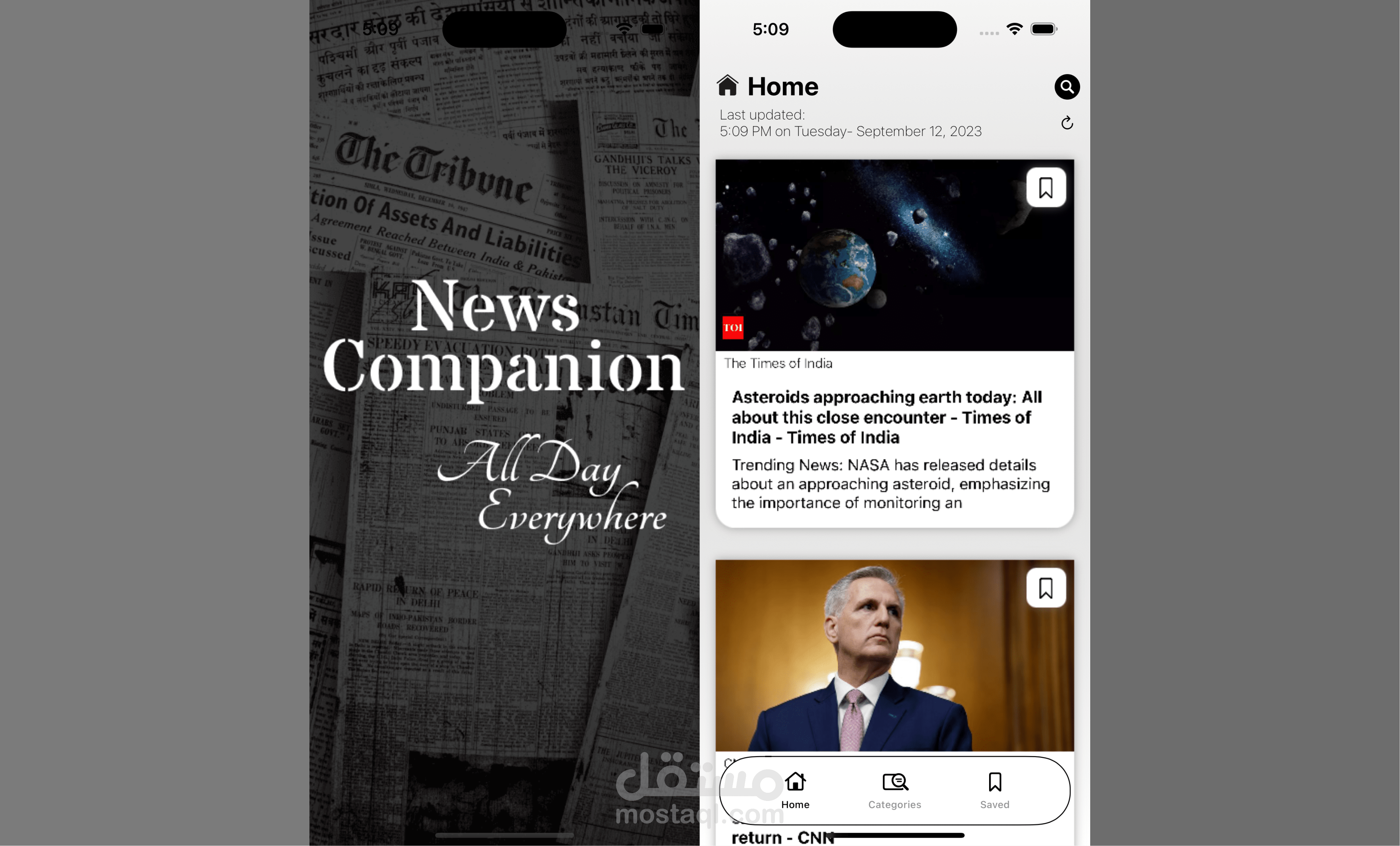 تطبيق News Companion لمتابعة احدث الاخبار حول العالم لهواتف Apple